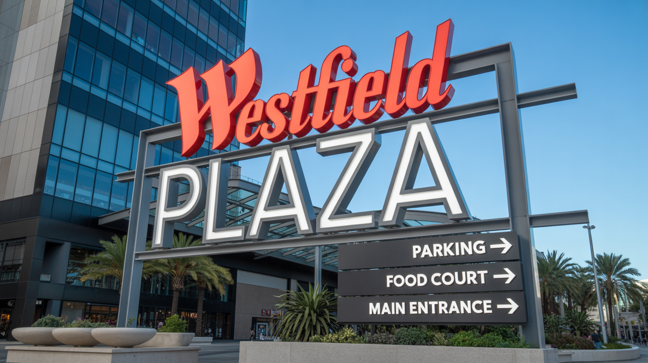 Professional fabricated signage for outdoor use at Boynton Beach shopping centers and strip malls